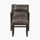 Nico Peppercorn Leather Chair and Footstool