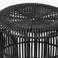 Black Rattan Core Stool