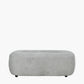 Carin Light Grey Chenille Ottoman