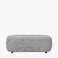 Carin Light Grey Chenille Ottoman
