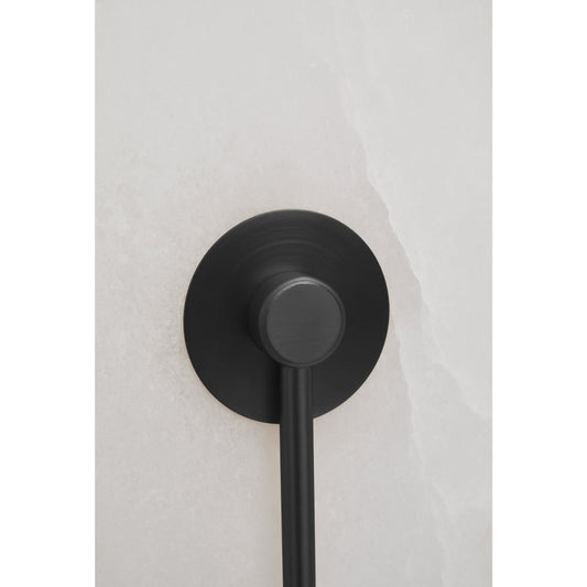 Waldorf White Marble Wall Light with Black Accent