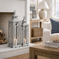 Set Of Three Wooden Lanterns With Archway Design