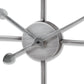 Silver Heart Skeleton Wall Clock