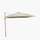 Glow Challenger T2 3m Square Sandstone / Champagne Free Arm Parasol