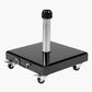 Rome Polished Black Granite 60KG Wheeled Parasol Base