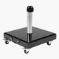 Rome Polished Black Granite 60KG Wheeled Parasol Base
