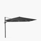 Glow Challenger T2 3m Square Premium Faded Black Free Arm Parasol