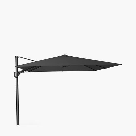 Challenger T2 3m Square Premium Faded Black Free Arm Parasol