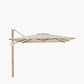 Challenger Teak T2 3.5 x 2.6m Rectangular Premium Champagne Free Arm Parasol