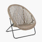Tobs Outdoor Grey Foldable Loungers and Footstools Set