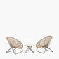Tobs Outdoor Grey Foldable Loungers Set