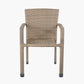 Tobs Outdoor Grey Synthetic Rattan Stacking Chair