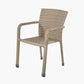 Tobs Outdoor Grey Synthetic Rattan Stacking Chair