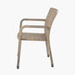Tobs Outdoor Grey Synthetic Rattan Stacking Chair