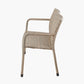 Tobs Outdoor Grey Synthetic Rattan Stacking Bench