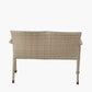 Tobs Outdoor Grey Synthetic Rattan Stacking Bench