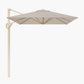Voyager T1 3m x 2m Rectangular Sandstone / Champagne Free Arm Parasol