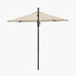 Voyager T1 3m Round Champagne Free Arm Parasol