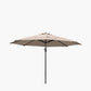 Voyager T1 3m Round Taupe Free Arm Parasol