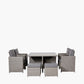 Bermuda Slate Grey Outdoor Cube Set with Ceramic Top
