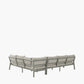Stockholm Limestone Outdoor Corner Seating Set