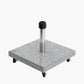 Salerno Hammered Grey Granite 40KG Wheeled Parasol Base