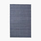 Indoor Outdoor Denim Blue and White Ikat Design Rug