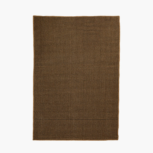 Indoor Outdoor Natural and Slate Grey Design Rug