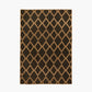Indoor Outdoor Natural and Slate Grey Diamond Design Rug