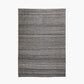 Indoor Outdoor Grey Double Stitch Design Rug Large