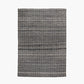 Indoor Outdoor Grey Double Stitch Design Rug