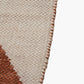 Indoor Outdoor Terracotta and Ivory Geometric Design Rug Large