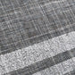 Indoor Outdoor Steel Grey and White Stripe Design Runner