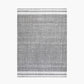 Indoor Outdoor Steel Grey and White Stripe Design Rug