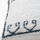 Indoor Outdoor White and Black Greek Key Design Scatter Cushion