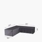 Outdoor Seating Set Aerocover L-Shape 255 x 255 x 100 x 70