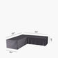 Outdoor Seating Set Aerocover L-Shape 325 x 325 x 100 x 70