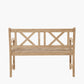 Cambridge Light Teak Outdoor 2 Seater Bench