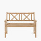 Cambridge Light Teak Outdoor 2 Seater Bench