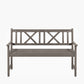 Cambridge Antique Grey Outdoor 3 Seater Acacia Wood Bench