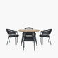 Bazel Outdoor 4 Seater Dining Set