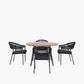 Bazel Outdoor 4 Seater Dining Set