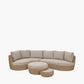 Kampala Natural Outdoor Corner Set