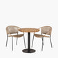 Dakota Natural Wheat Outdoor Bistro Set