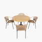 Dakota Natural Wheat Outdoor 4 Seater Dining Set