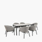 Nevada Putty Outdoor 6 Seater Dining Set