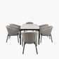 Nevada Putty Outdoor 6 Seater Dining Set