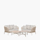 Martic Outdoor Set Comprising 2 x 2 Seater Sofas and Set of 2 Tables