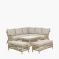 Pattaya Sand Outdoor Corner Seating Set with Adjustable Table