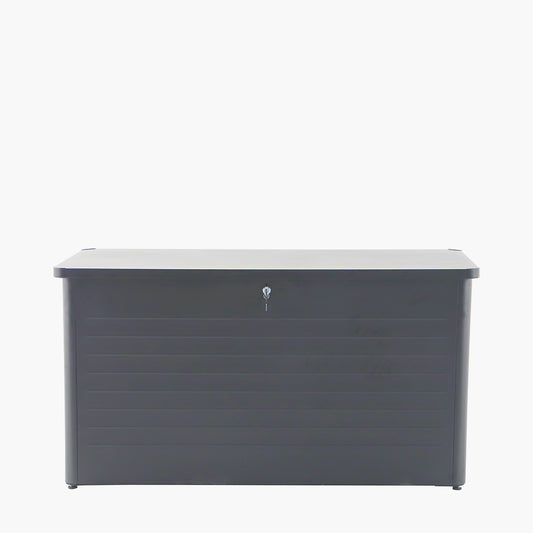 Rhode Island Large Galvanised Steel Cushion Box Anthracite